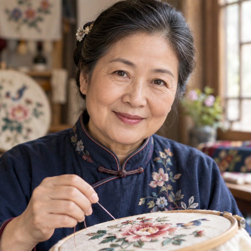 非遗传承人吴绣娘肖像